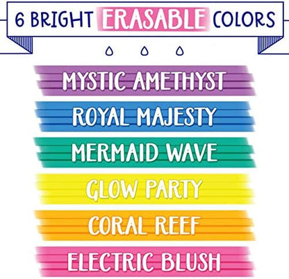 Crayola Take Note Erasable Highlighters, Cool School Supplies, Chisel Tip Markers, 6 Count, Pack of 2