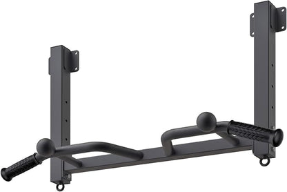Kipika 32" Ceiling Mounted Pull Up Bar - Heavy Duty, Highly Adjustable, Multifunctional Chin Up Bar - Home Gym System with Punching Bag Hanger and Resistance Bands Training