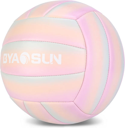 Soft Official Volleyball for Indoor Outdoor Beach, Size 5 Training Volleyball for Beginner Teenager Adult…