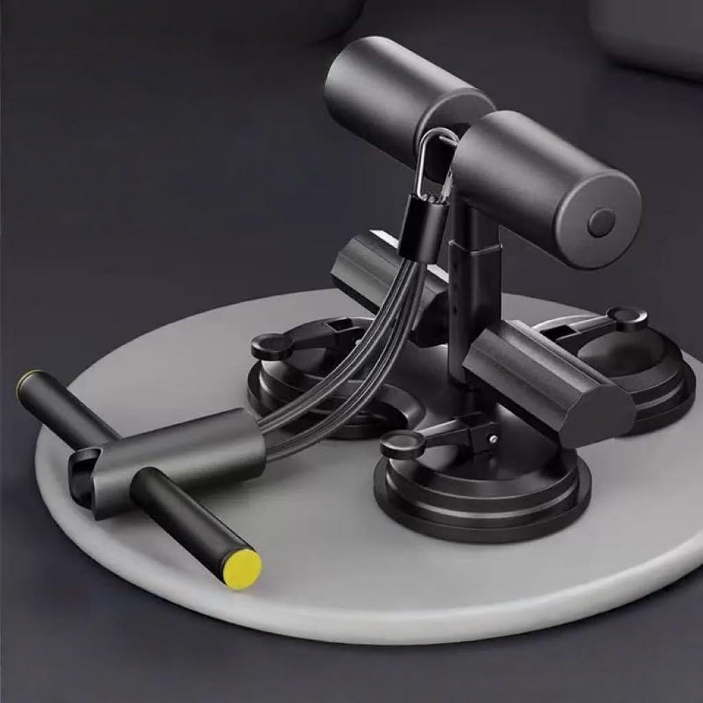 Ab Training Auxiliary Device, 2025 Upgrade 3 Suction Cups, Sit Up Machine, Multi-functional Adjustable Ab Trainer Equipment, Ab Workout Equipment for Home & Gym