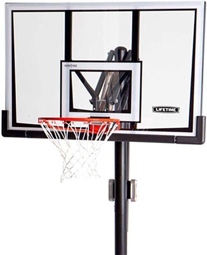 Lifetime 90061 Portable Basketball System, 52 Inch Shatterproof Backboard,Black