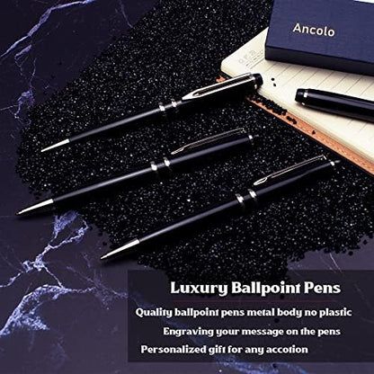 Ancolo Personalized Ballpoint Pens - with Your Message Name on the Pens