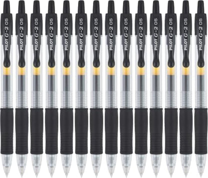 PILOT G2 Premium Gel Roller Pens, Gel Pens Black, 14 Count (Pack of 7)