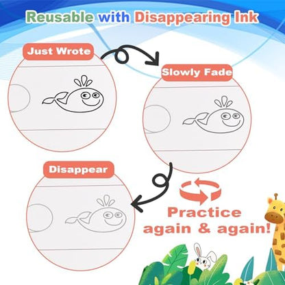 Goldge Magic Grooved Writing Practice for Kids 3-8 – 4 Handwriting Practice