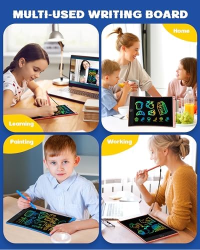 bravokids Toys Gifts for 3-6 Years Old Girls Boys, 3 Pack LCD Writing Tablet with 6 Stylus, 8.5 inch Colorful Doodle Board Drawing Pad for Age 3 4 5 6 7 8 Years Old Kids