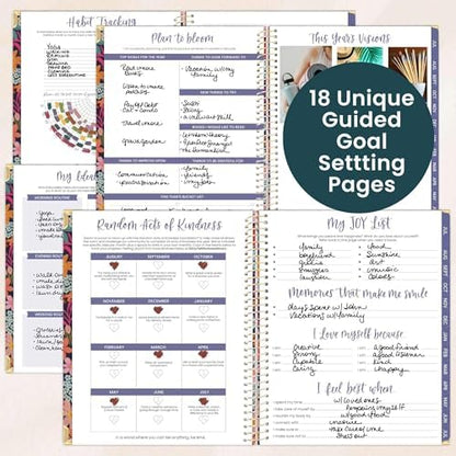 bloom daily planners HARDCOVER Planner 2026-2027 (8.5" x 11") Academic Year (July 2026 - July 2027) - 13 Months Task Goal Planner for Women - Monthly & Weekly Agenda Book - Floral Fiesta