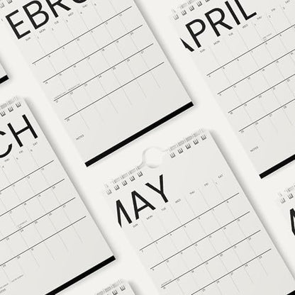 Karto Small Wall Calendar 2026-2027 6x9 in - Big Text