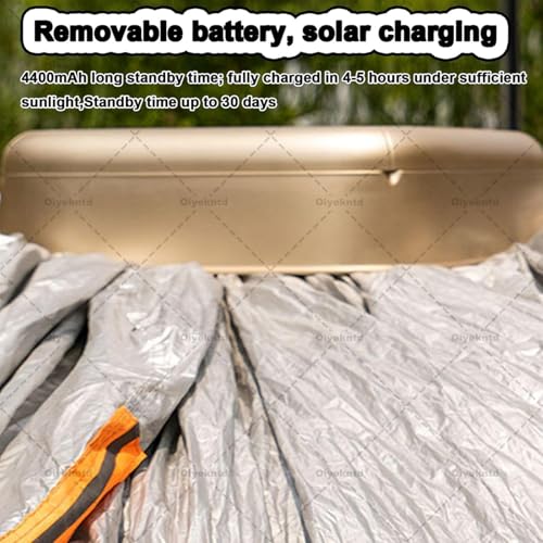 Car Cover Waterproof All Weather Windproof Snowproof Protection Outdoor Indoor Full Car Cover, Automatic with Remote Control with Solar Charging (Black,3XL) - color: Black, size: 3XL