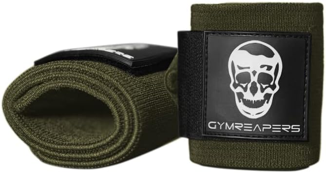 Wrist Wraps Weightlifting - Stiff Heavy Duty 18 inch Wraps With Thick Thumb Loop For Powerlifting, Bodybuilding, Cross Training, & Heavy Presses