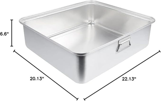 Vollrath 68365 Wear-Ever 42.5 Qt. Aluminum Roasting Pan with Handles