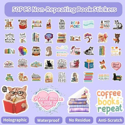 91 Pcs Book Annotation Kit, Aesthetic Pens and Highlighters Set, Transparent Sticky Notes for annotating, Sticky Tabs for Books, Reading Book Stickers for Book Lover, Bible Study Supplies Bookworm