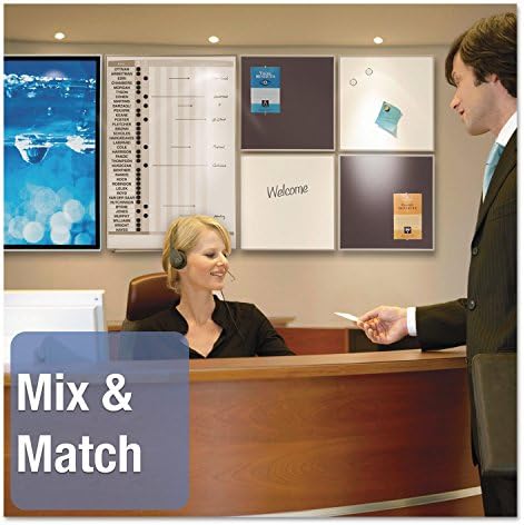 Quartet In and Out Dry Erase Magnetic Board 23"W x 34"H, In & Out Personnel Matrix for 36 Names, Silver Frame (33705)