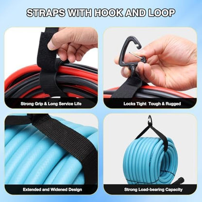 Nilight 4 Pack RV Hose Storage Bag, Waterproof Dual Zipper Closure
