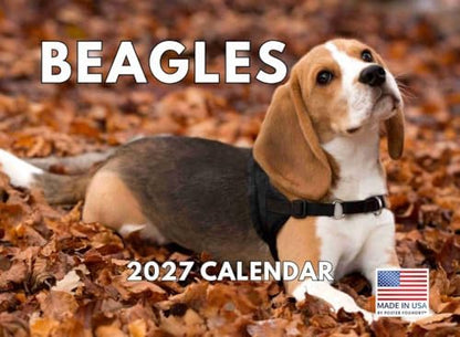 Beagle Calendar 2027 Monthly Wall Calender 12 Month