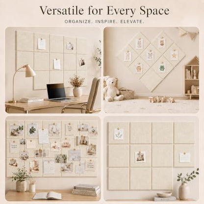 Felt Bulletin Board Tiles, Large Cork Board Alternative,24 x 36 in