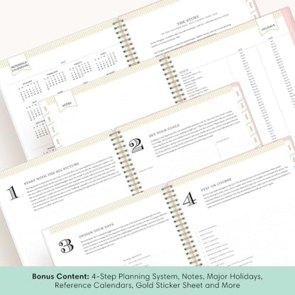 Blue Sky 2027 Weekly & Monthly Planner Calendar, 8.5"x11", Coming Up Roses