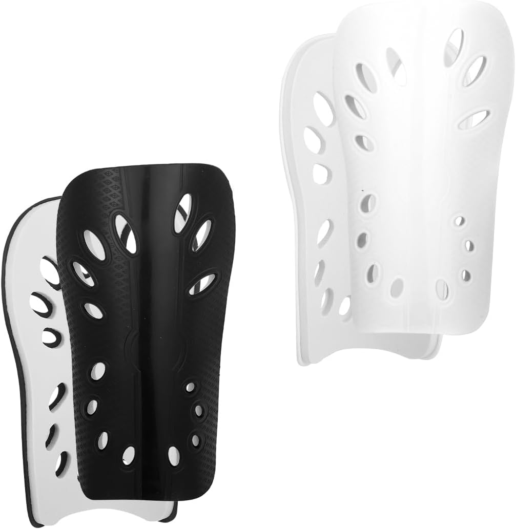 Soccer Shin Guards for Kids Youth, 2 Pairs Breathable Shin Pads for Boys Girls Teens Adults, Lightweight Football Equipment Cushion Protection for Men Women