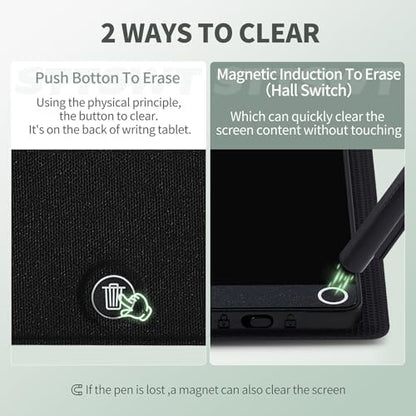 LCD Writing Tablet for Adults: 6.5 Inch Drawing Board with PU Leather Case