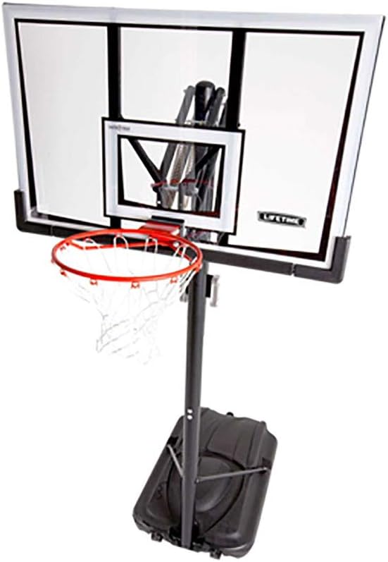 Lifetime 90061 Portable Basketball System, 52 Inch Shatterproof Backboard,Black