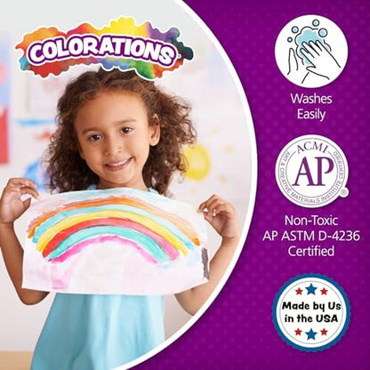 Colorations Paraben-Free Washable Glitter Paint for Kids, Silver