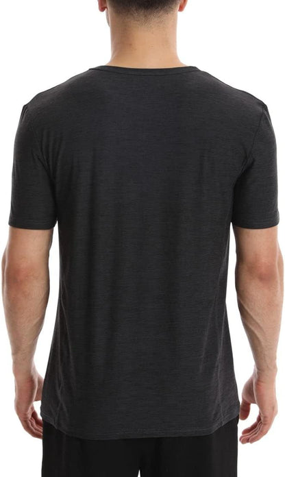 Different Touch Men’s Active Workout Quick Dry Crew Neck Short Sleeve T-Shirts
