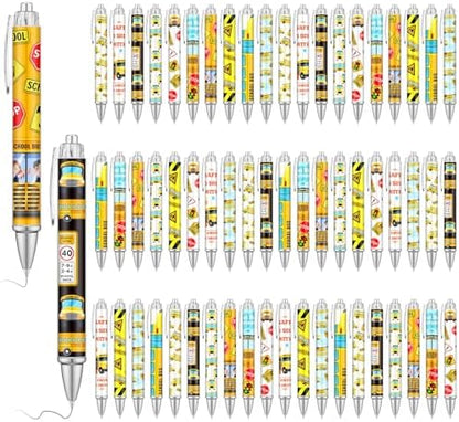 50 Pcs Bus Driver Pens Appreciation Gifts Bulk Funny Ballpoint Pens Motivational Inspirational Thank You Gift for Employee Coworker Student Office Supplies