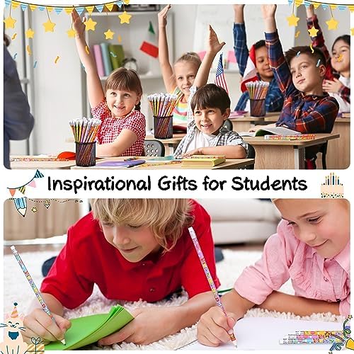 Happy Birthday Pencils Wooden Pencil Birthday Party Pencil with Top Erasers Birthday Party Supplies Favors, 6 Style(72)