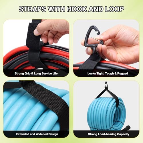 Nilight 1 Pack RV Sewer Hose Storage Bag Waterproof Black with Mesh Top