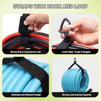 Nilight 1 Pack RV Sewer Hose Storage Bag Waterproof Black with Mesh Top