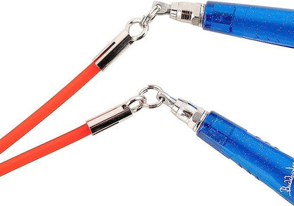 Buddy Lee Jump Ropes Rope Master Original Ball Bearing Jump Rope, 9” HD Plastic Handles. Perfect Jump Rope for Fitness, CrossFit Gym, Endurance Jumping, Cross Overs, Extreme Jumping