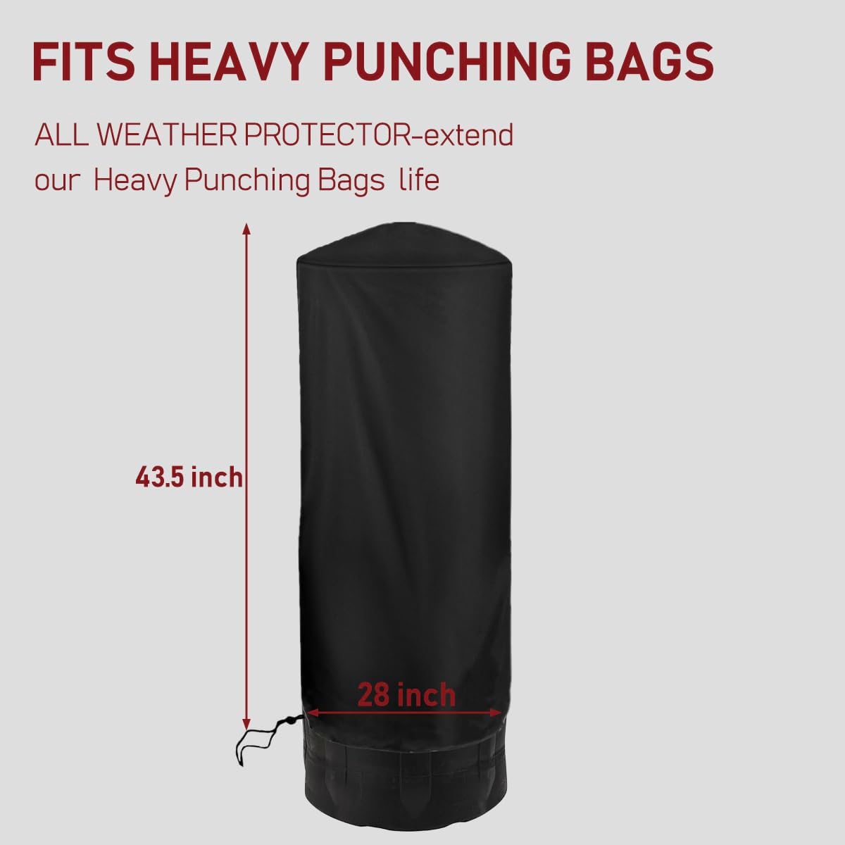 Freestanding Punching Bag Cover Outdoor Waterproof Protective Cover for Boxing Bag
