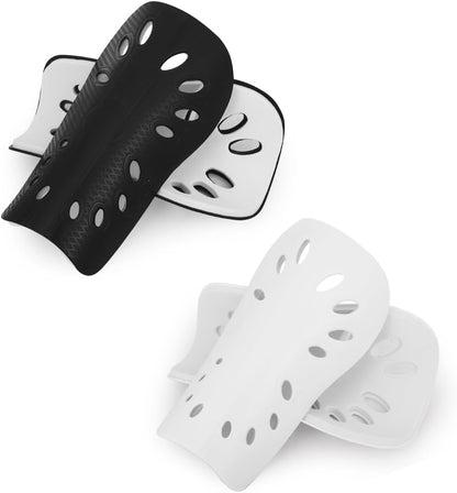 Soccer Shin Guards for Kids Youth, 2 Pairs Breathable Shin Pads for Boys Girls Teens Adults, Lightweight Football Equipment Cushion Protection for Men Women