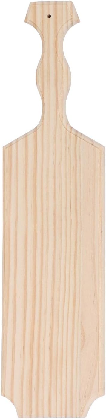 BATTIFE Sorority Paddle 18 Inch Unfinished Pine Wooden Greek Fraternity Paddle - Solid Wood Paddles