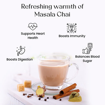 Blendart India's Original Masala Chai Tea bags 100 Count | Eco- Conscious Tea Bags | Premium Assam Black Tea | Ginger and Cardamom Flavour | Whole Loose leaf Tea bags | Indian Spiced Chai Tea Bags