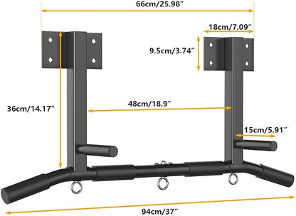 Joist Mount Pull Up Bar, Beam and Rafter Mounted Chin Up Bar