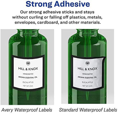 Avery® Printable Durable White Square Labels, Sure Feed® Technology, 1" x 1", Print-to-the-Edge, Waterproof Labels, Laser & Pigment-Based Inkjet Compatible, 4800 Total