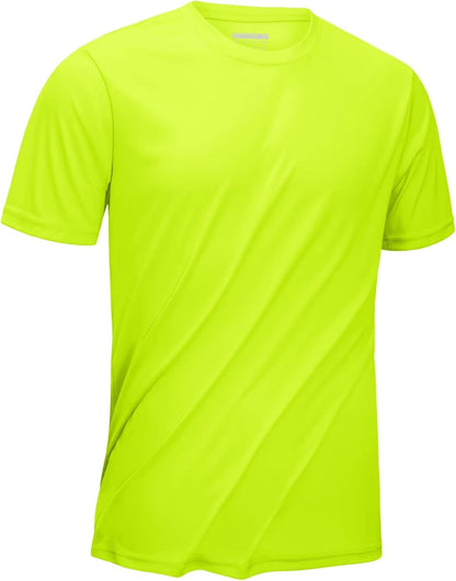 KEFITEVD Men's Short Sleeve UPF 50+ Sun Protection Shirts Quick Dry Rashguard Swim Shirt SPF Workout Fishing Athletic T-Shirt