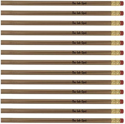 100 Personalized Custom Printed Pencils. USA Made. PMA Certified – Gold