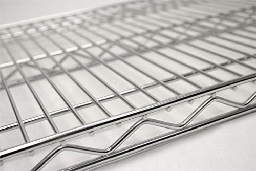 Omega 18" Deep x 54" Wide x 36" High 3 Tier Chrome Starter Shelving Unit