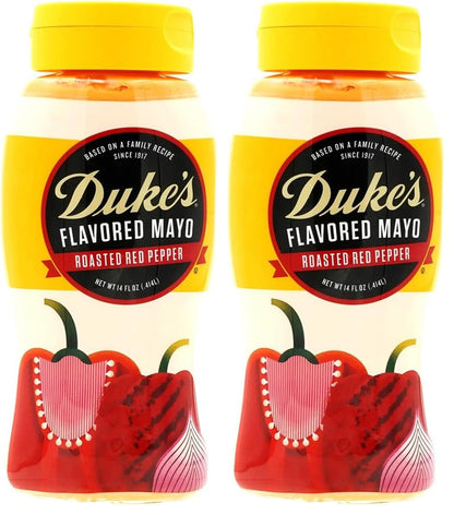 Duke's Fire Roasted Red Pepper Flavored Mayonnaise (Pack of 2)