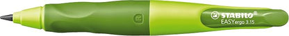 STABILO - EASYergo 3.15 - Ergonomic Mechanical Pencil - Right-Handed - Pack of 1 - Light Green/Dark Green with Sharpener