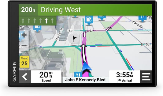 Garmin DriveSmart 55 EX with Traffic, 5.5-inch Car GPS Navigator with Bright, Crisp High-Resolution Maps, Garmin Voice Assist, Smart Notifications and Hands-Free Calling