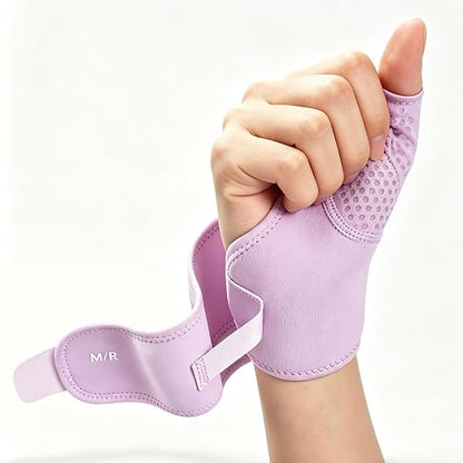 Wrist Brace with Soft-Touch Fabric, Right, M | Compression Wrist Support for Daily Wear, Typing & Work, Adjustable Wrist Wrap for Mild Carpal Tunnel, Tendonitis