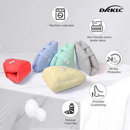 Heel Protectors for Pressure Sores,Adjustable Foot Boot Surgery Recovery Supplies for Elderly Bedridden Pressure Ulcer Ankle Pillow for Bed, Wheelchairs (Light Green - 2 Picec)