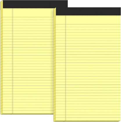 Zaviko Legal Pads 8.5 x 14, Wide Ruled Legal Pad, Yellow Paper 8.5 x 14