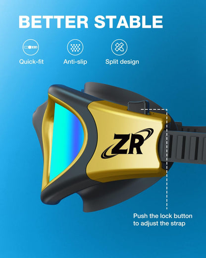 ZIONOR Swim Goggles, G1 MAX Polarized Anti-Fog Swimming Goggles for Men Women