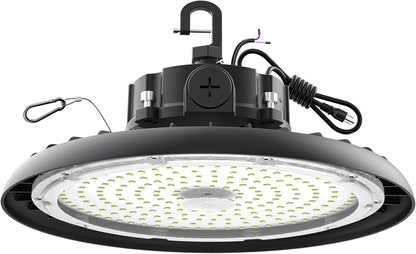 AIKVSXER LED High Bay Lights 180W UFO Shop Lights 32400LM 6000K Commercial Bay Lighting FixtureIP65 5ft Cable Plug & Play for Warehouse Factory Garage Workshop Barn 1 Pack