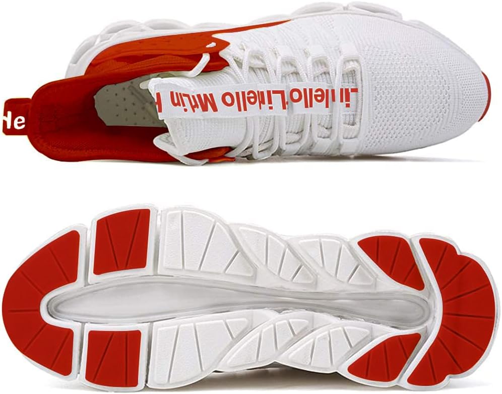 Hello MrLin Men's Running Shoes Non Slip Athletic Tennis Walking Blade Type Sneakers Hip Hop