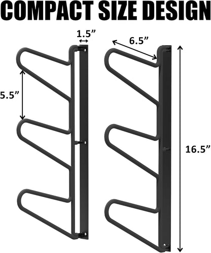 UNITEDPOWER Ski Storage Rack, Wall Mounted Snowboard Organizer Shelf, Wall Display Hanger Holds Up 3 Pairs of Skis and Poles, Garage, Home, Shed