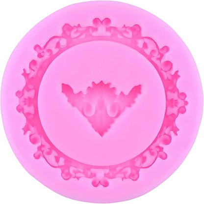 Mujiang Photo Frame Silicone Molds Vintage Picture Frames Fondant Mold Mirror Frame Candy Molds For Cake Decorating Cupcake Topper Polymer Clay Chocolate Gum Paste Set Of 4
